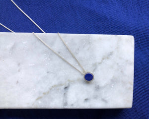 Ketting met 3 in 1 hanger - Pedra Azul - laatste stuk